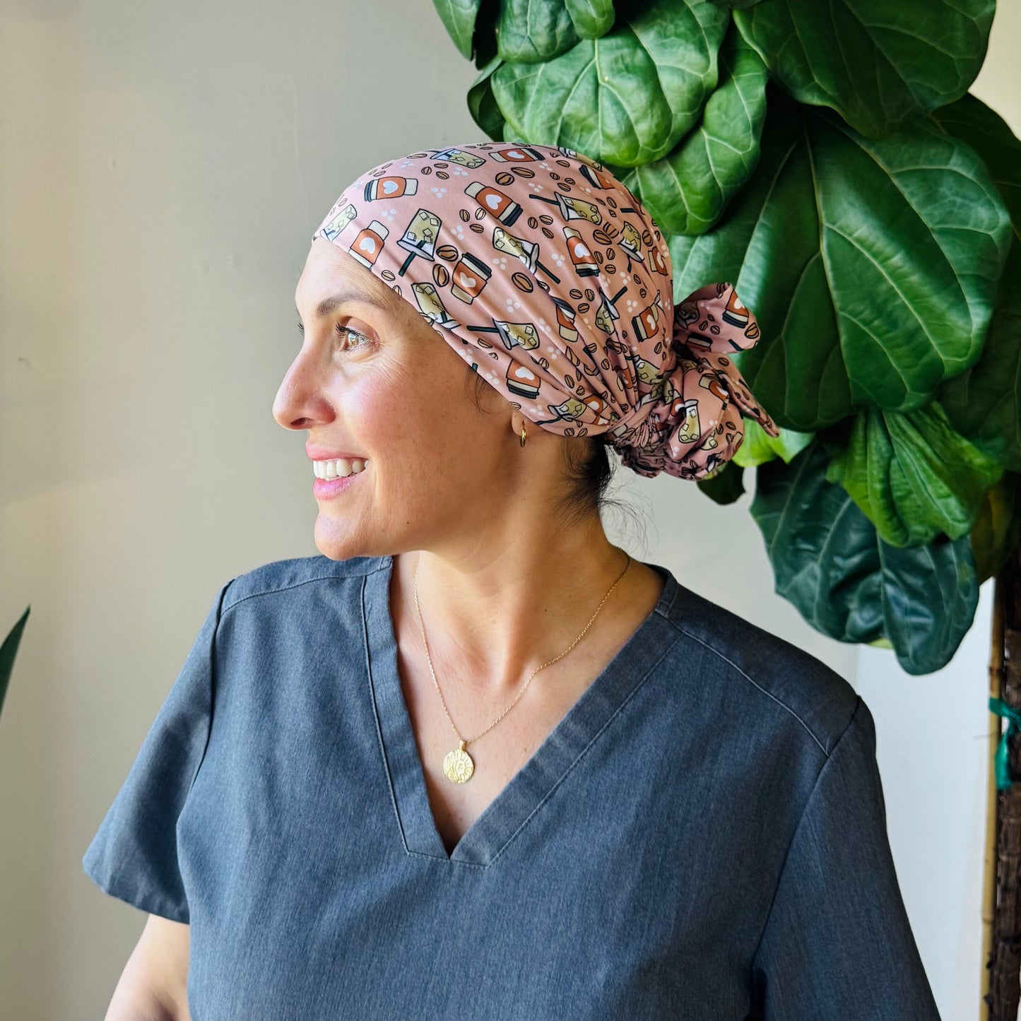 Give Me Coffee Scrub Cap