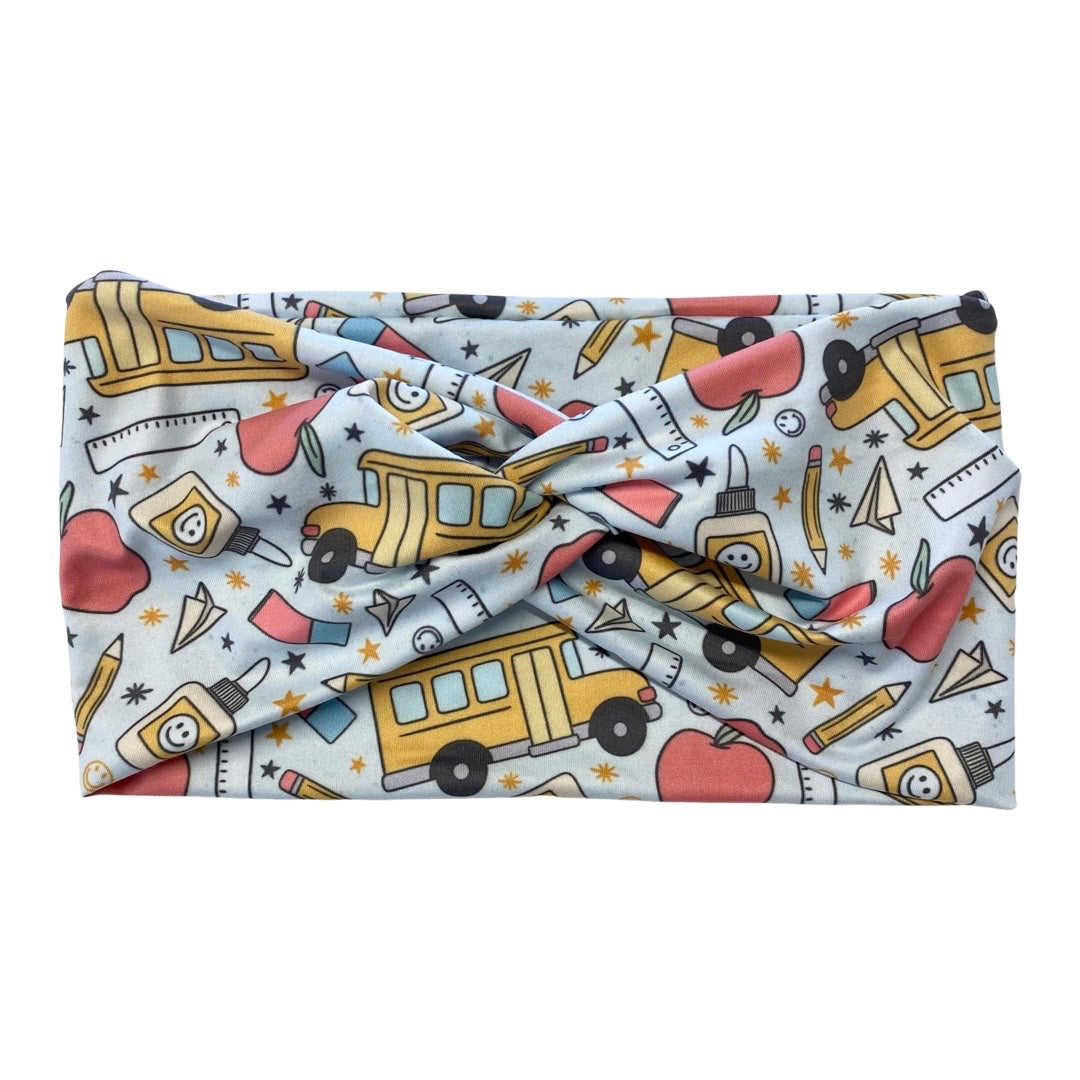 Happy Bus Turban Headband