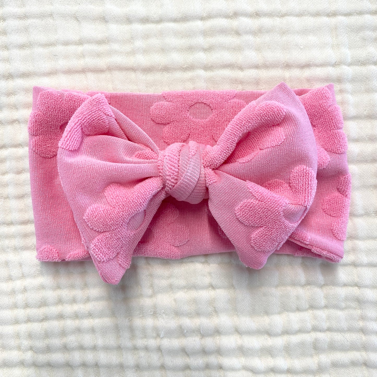 Pink Daisy Baby + Toddler Headband