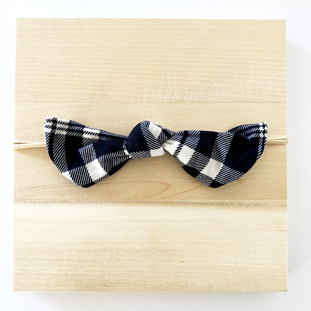 Plaid Knot Headband