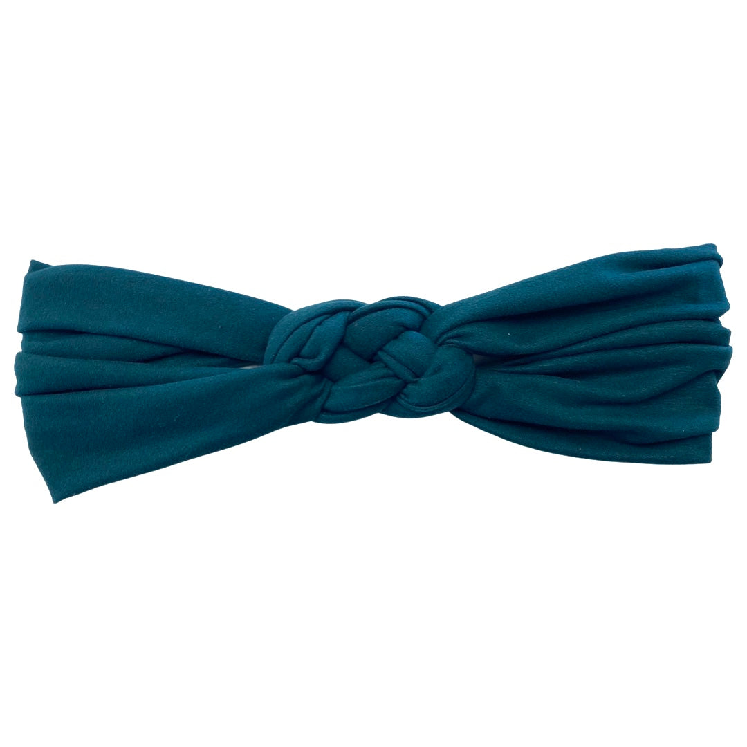 Emerald Green Braided Headband