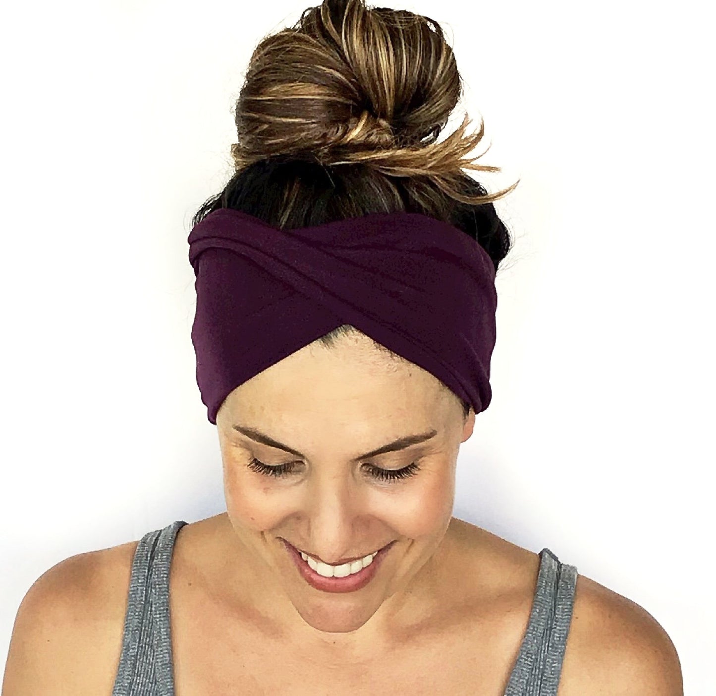 Deep Plum Twist Headband