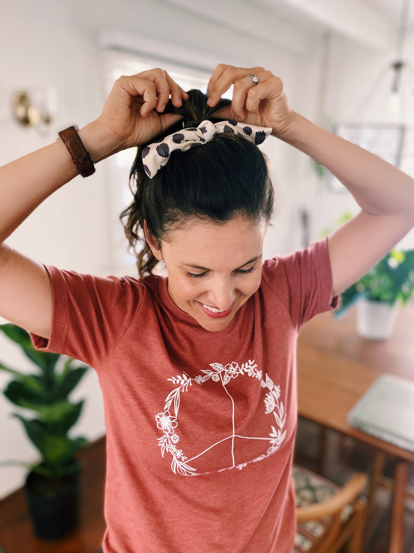 Heather Grey Knot Hair Tie