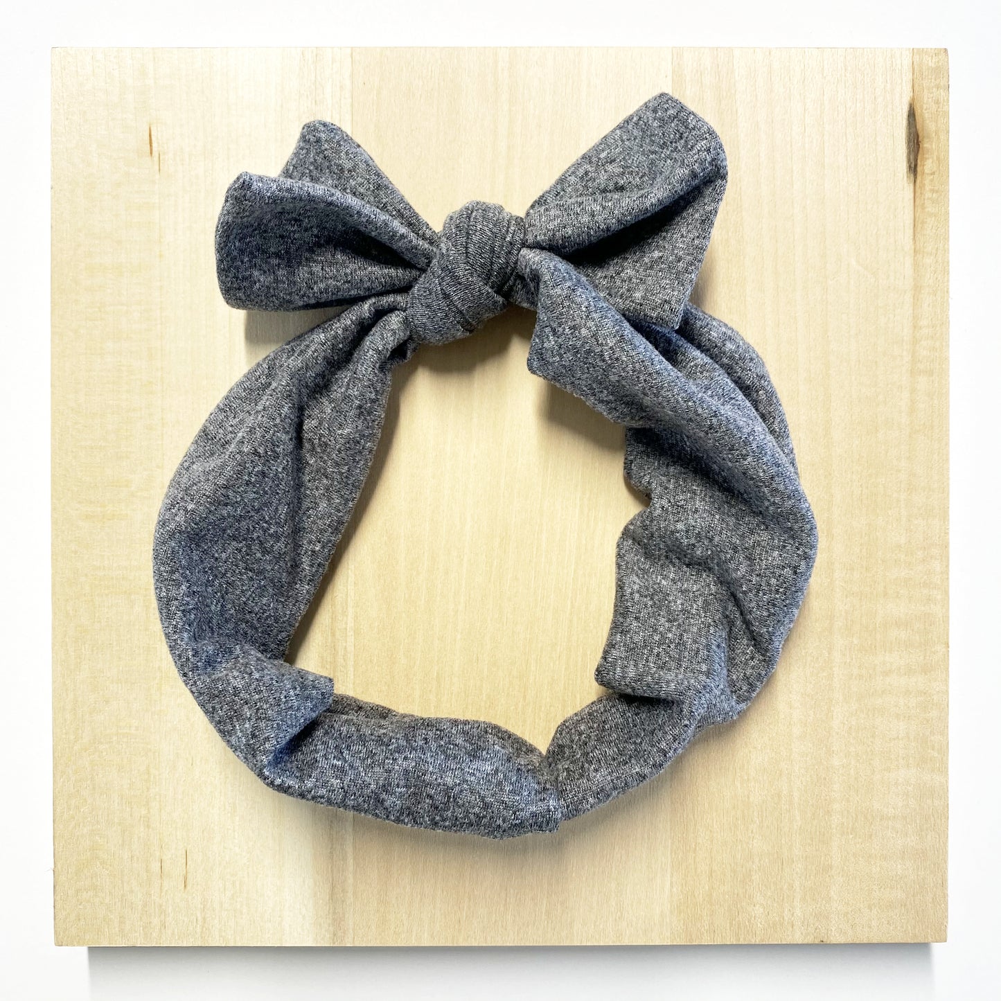 Heather Grey Tie Baby Headband