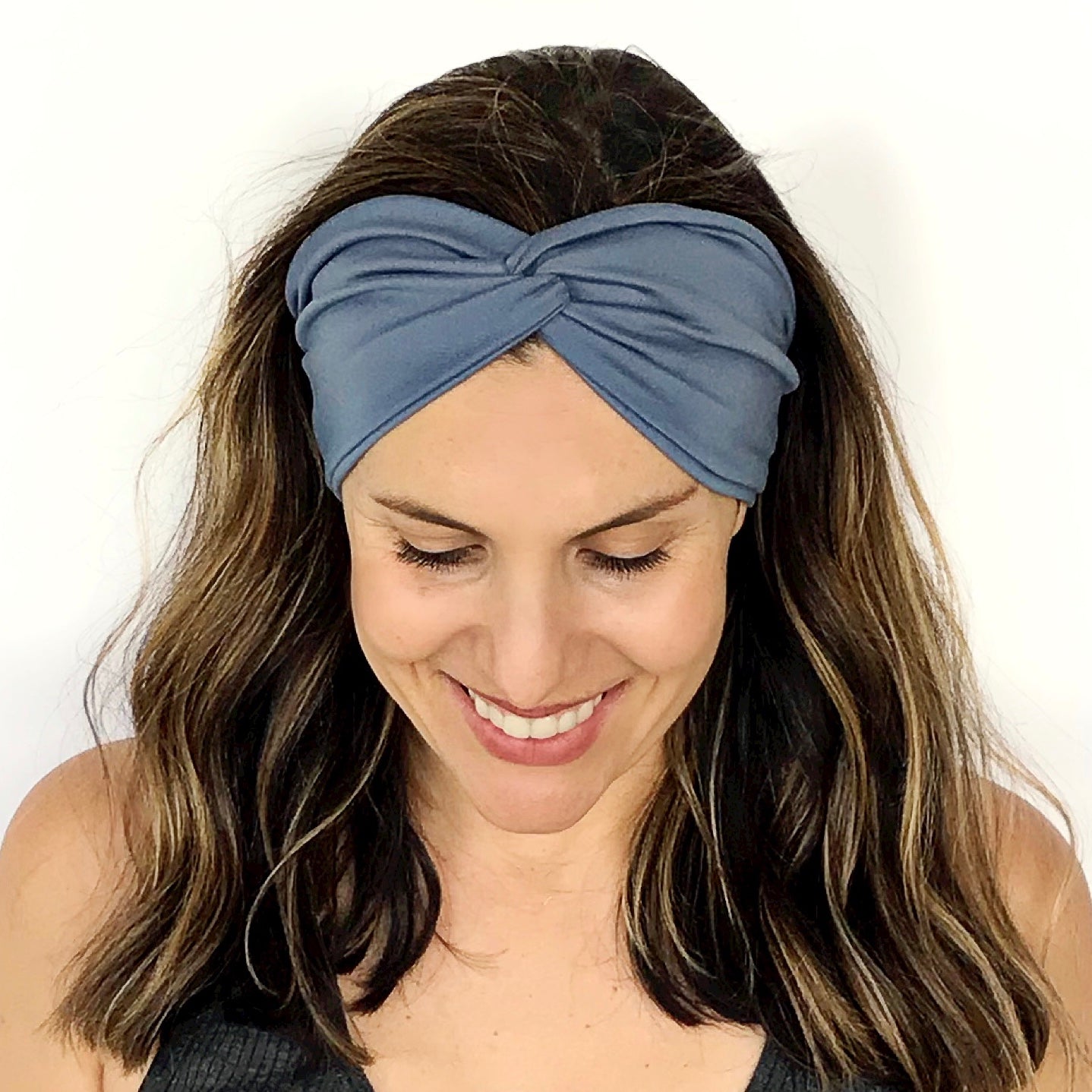 Dusty Blue Twisty Turban Headband