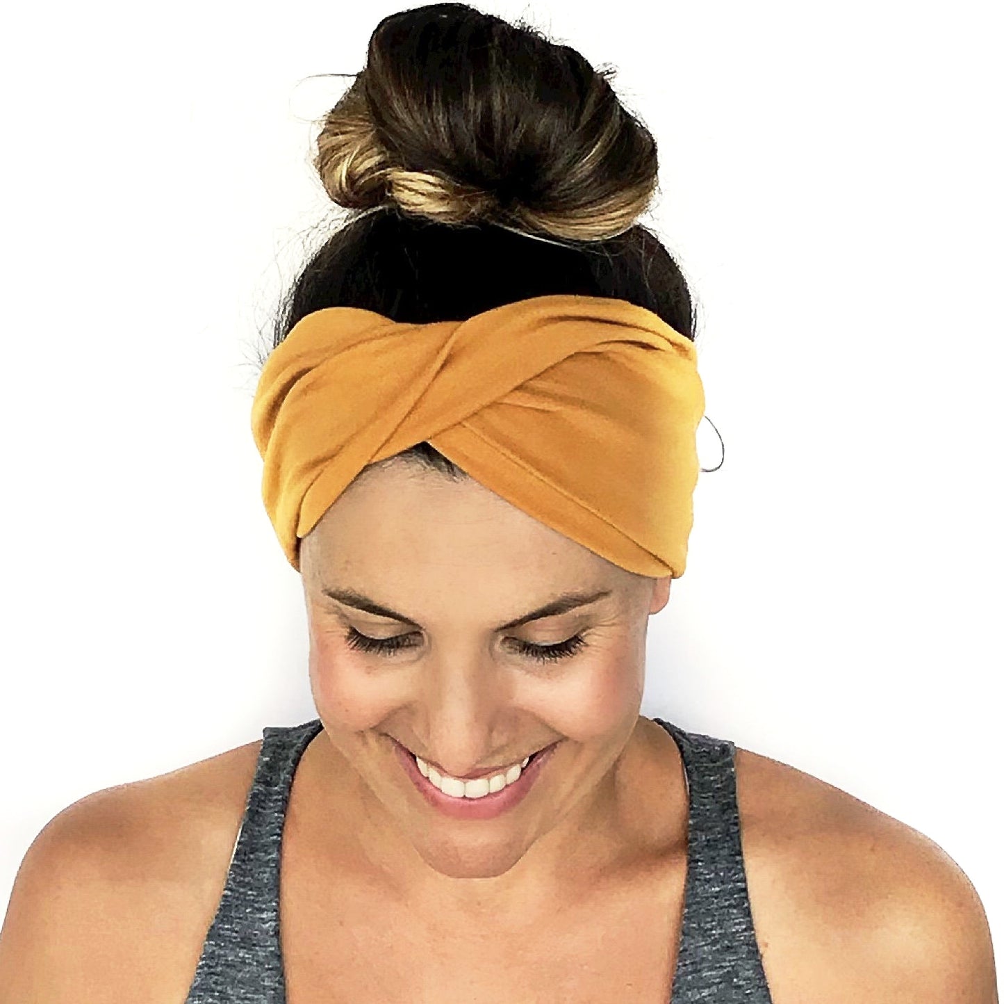 Golden Yellow Sunset Twist Headband