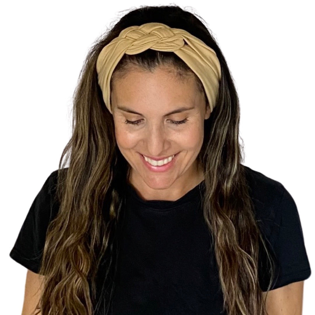 Creme Braided Headband