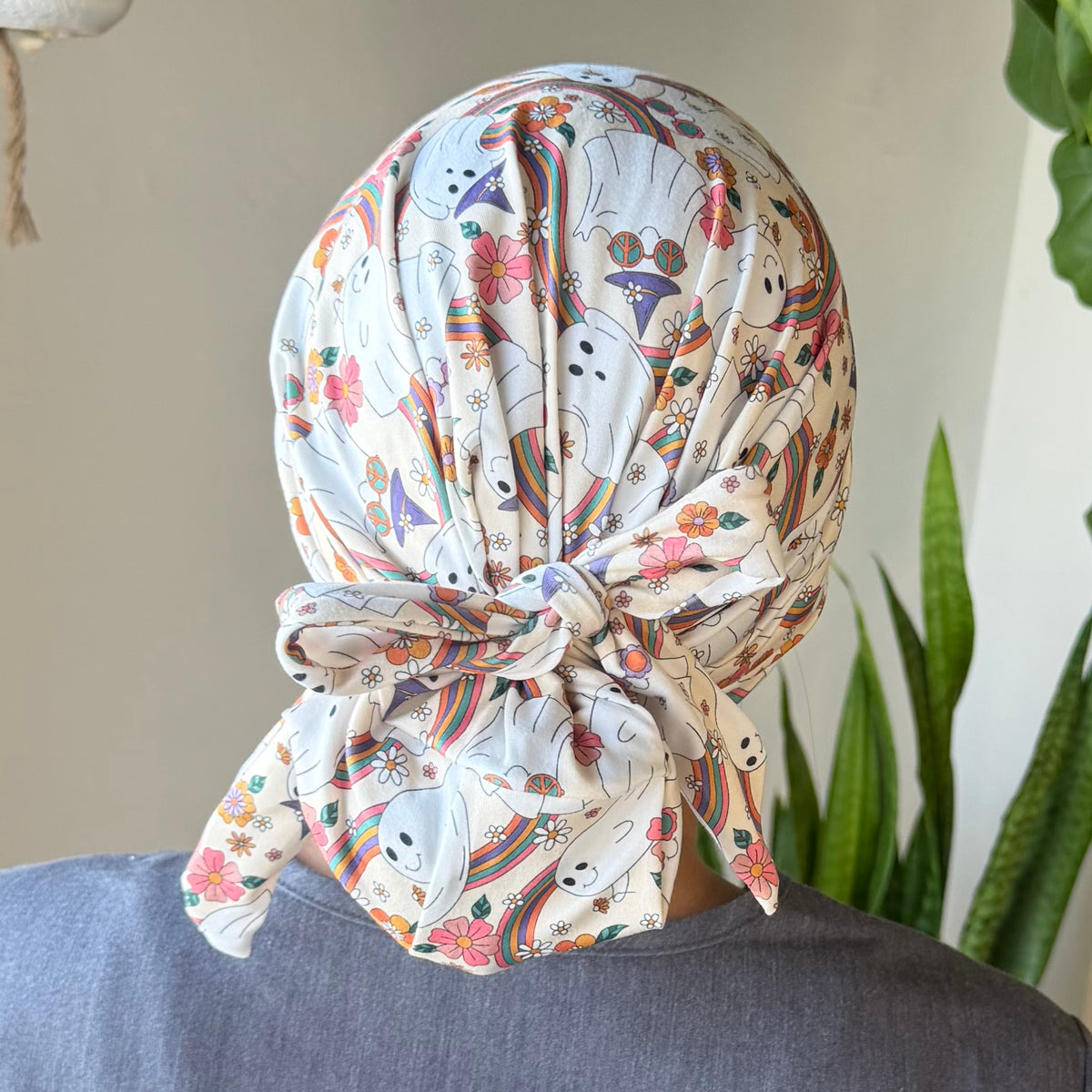 Ghosts + Rainbows Modern Scrub Cap