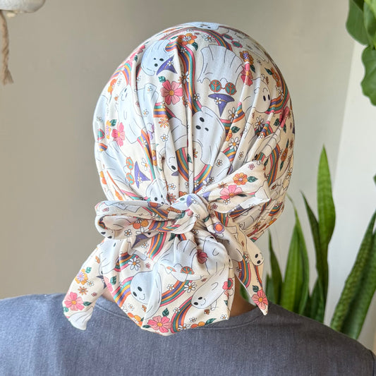 Ghosts + Rainbows Modern Scrub Cap