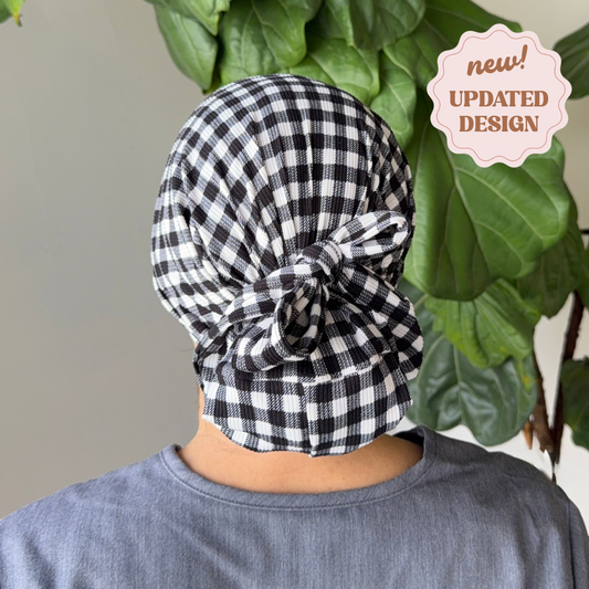 Gee We Love Gingham Modern Scrub Cap