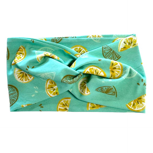 Summer Lemons Turban Headband