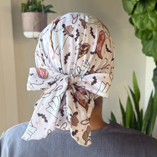 Ghost Cowboy Modern Scrub Cap