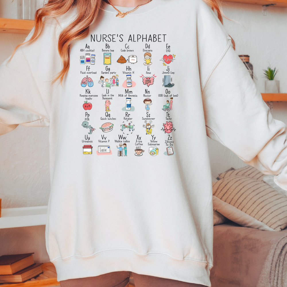 Nurses Alphabet Sweatshirt