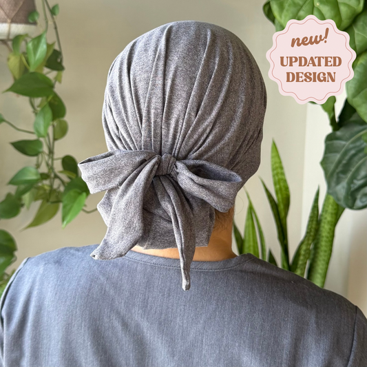 Heathered Grey Modern Scrub Cap