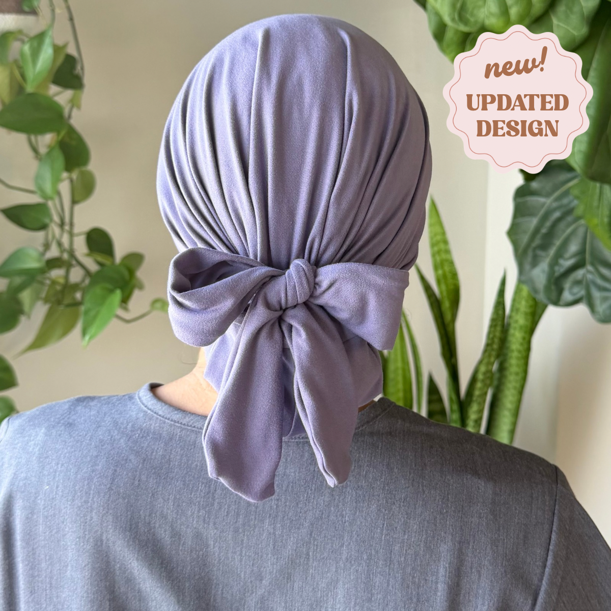 Solid Dusty Lavender Modern Scrub Cap