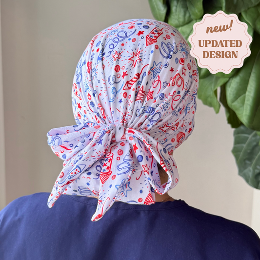 Fireworks Modern Scrub Cap