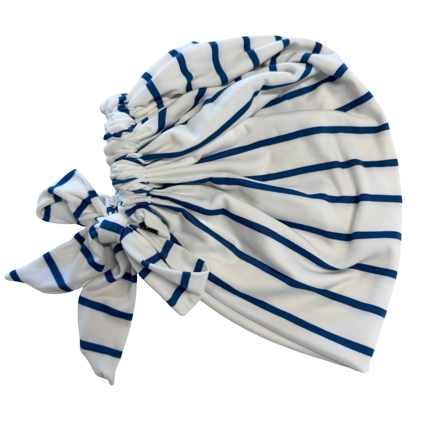 Navy Stripe Scrub Cap