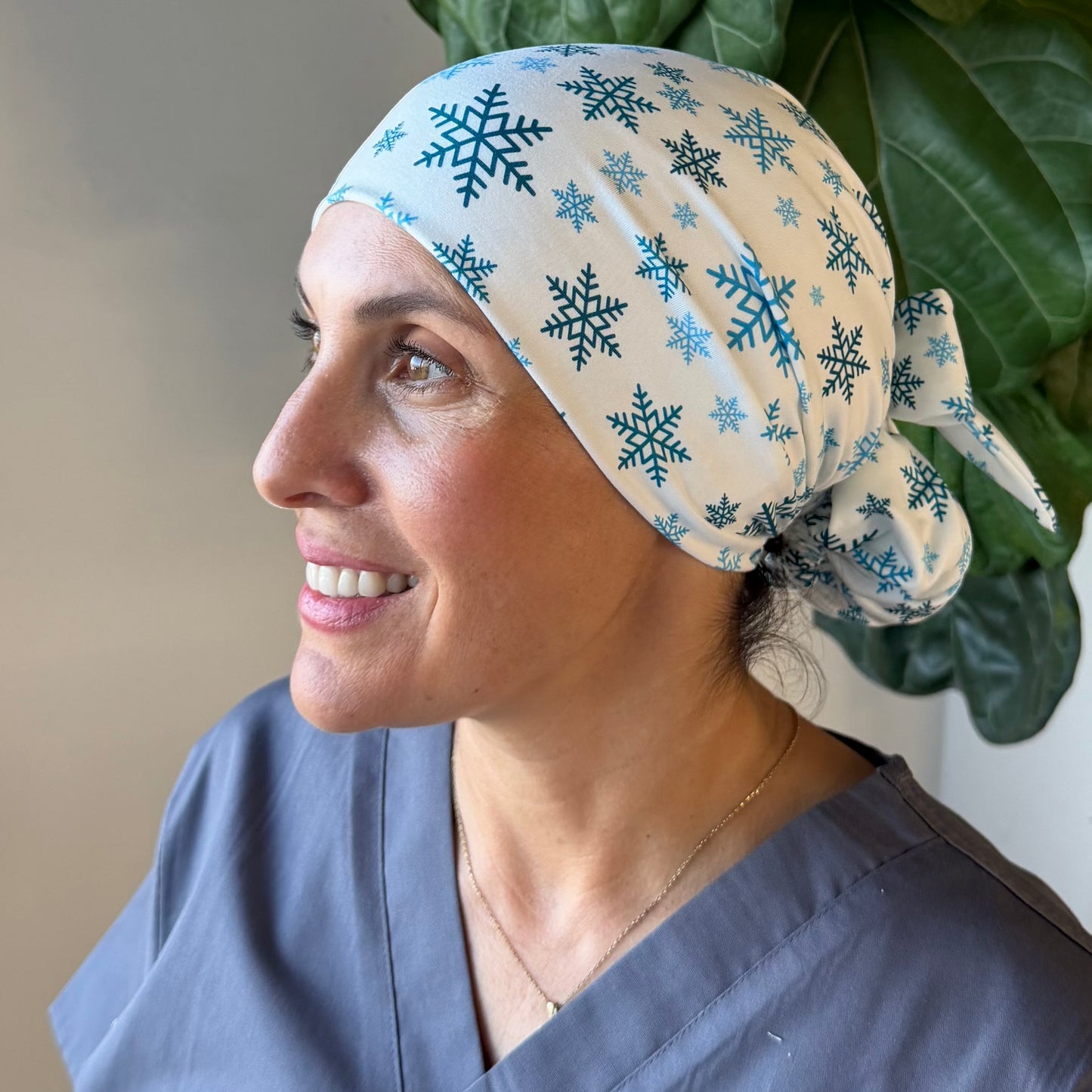 Snowflake Scrub Cap