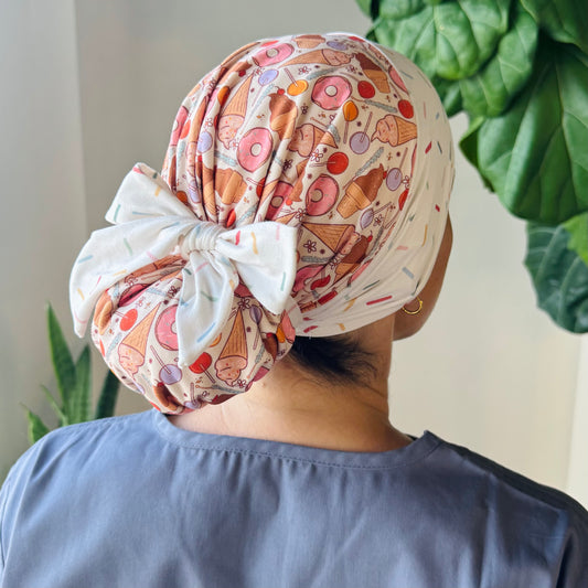Sprinkled Donut Scrub Cap