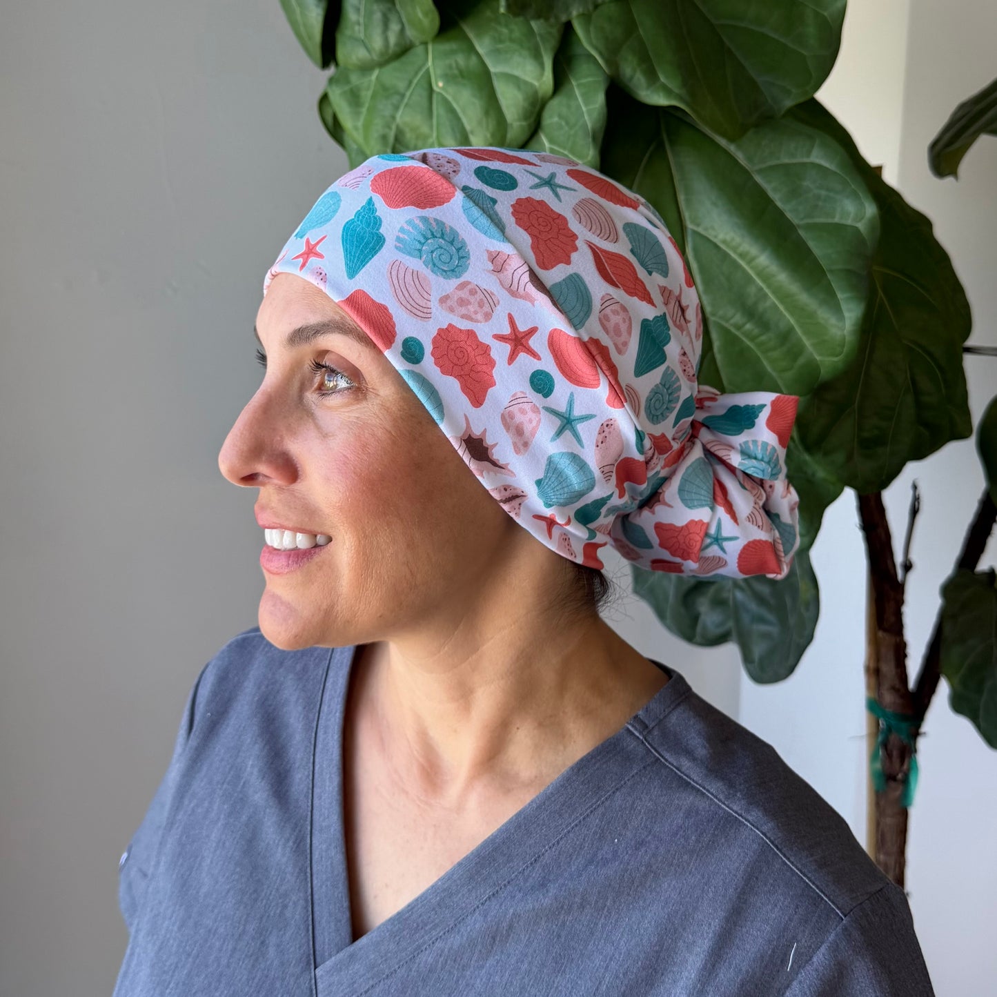 Shell Yes Modern Scrub Cap