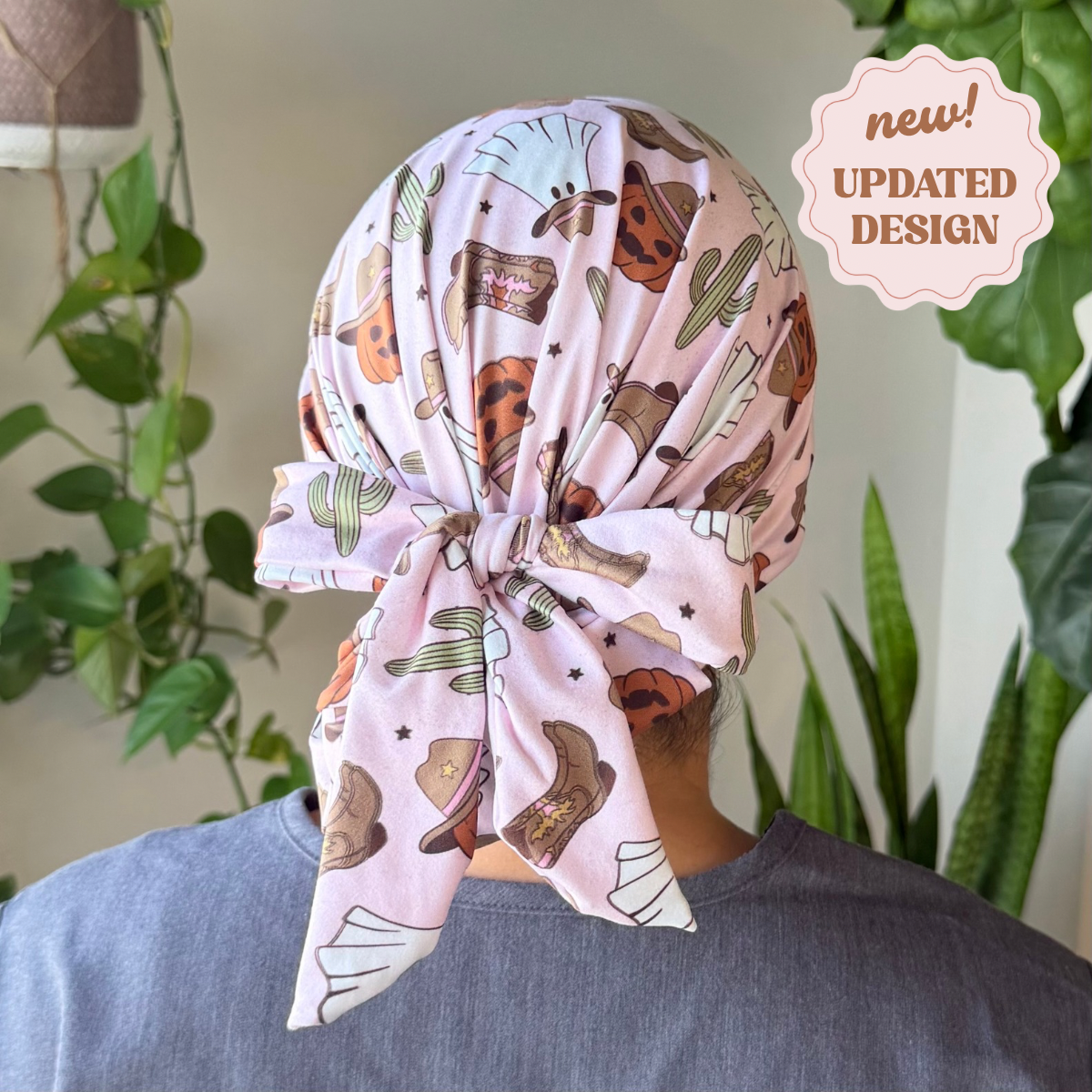 Ghost Cowboy Modern Scrub Cap