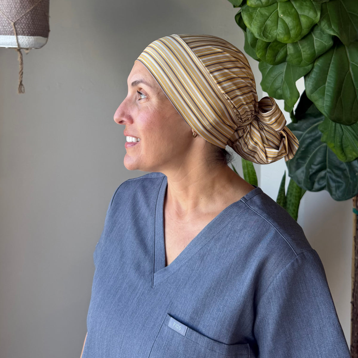 Earth Tones Modern Scrub Cap