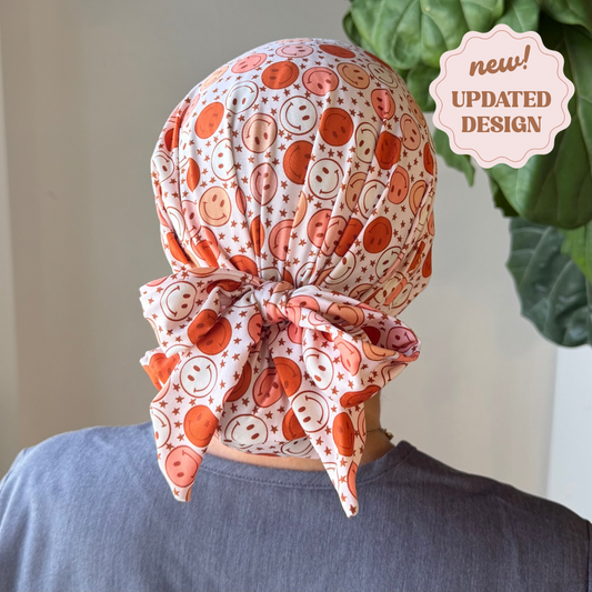 Happy Face Modern Scrub Cap