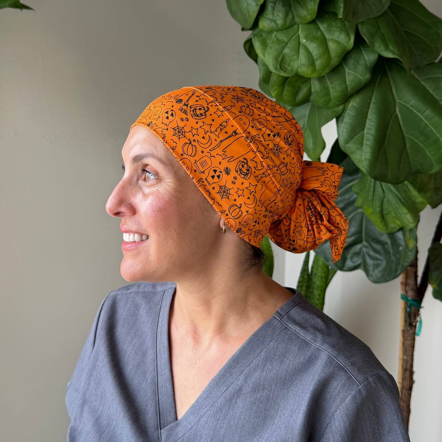 Happy Halloween Modern Scrub Cap