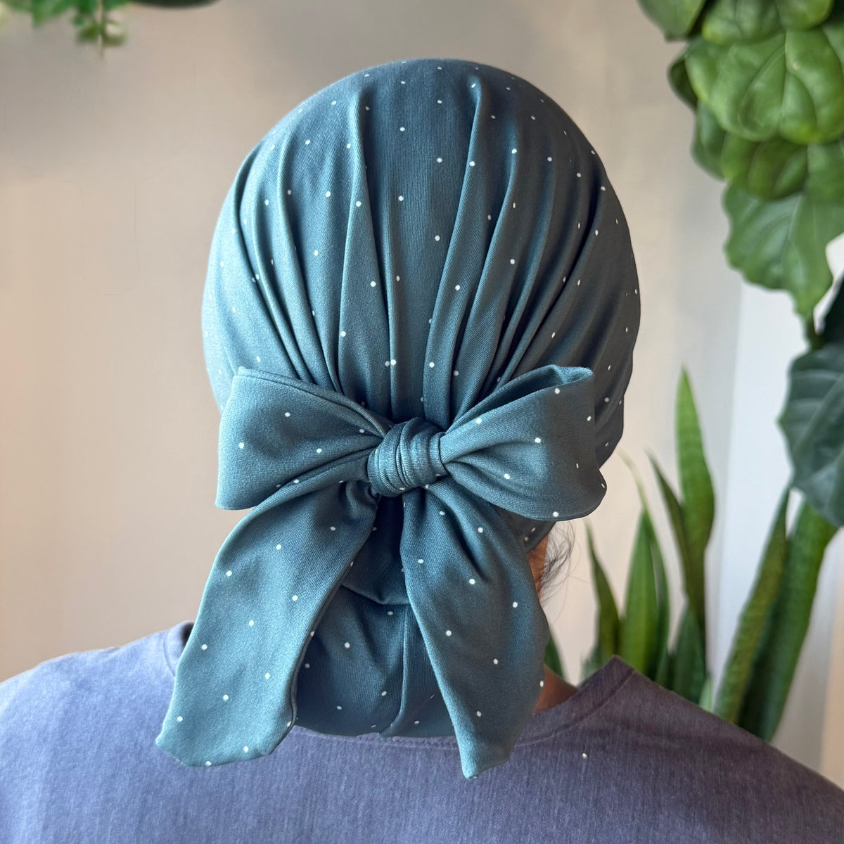 Evergreen Dot Modern Scrub Cap
