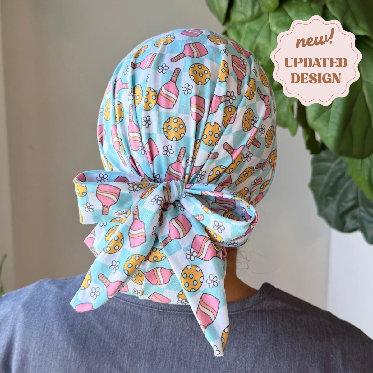 Pickleball Modern Scrub Cap