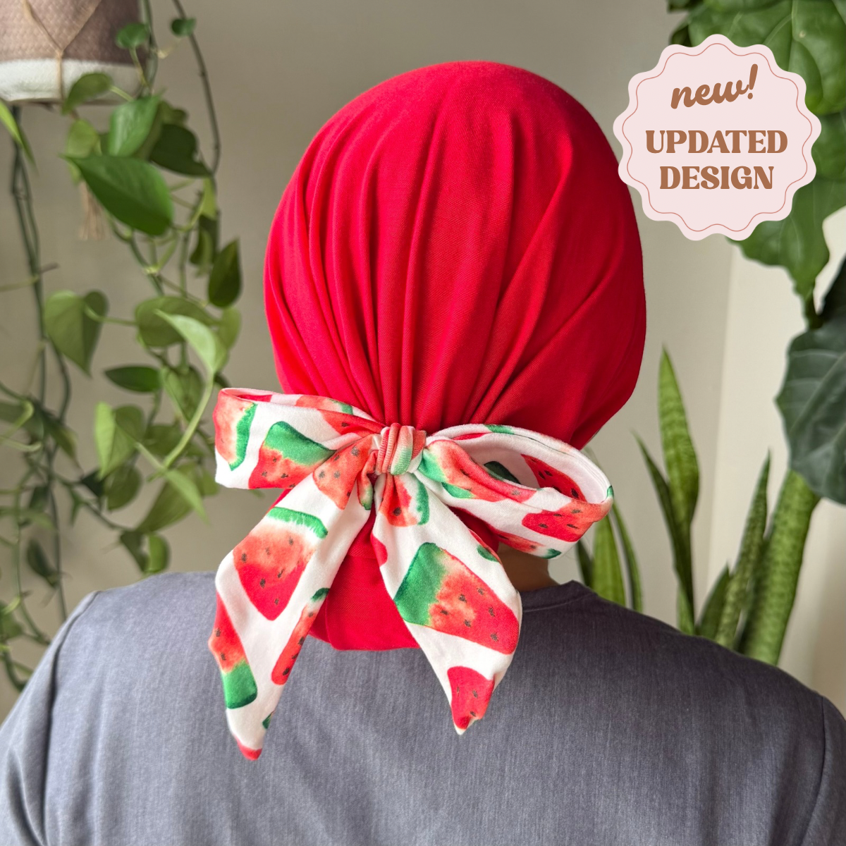 Watermelon Modern Scrub Cap