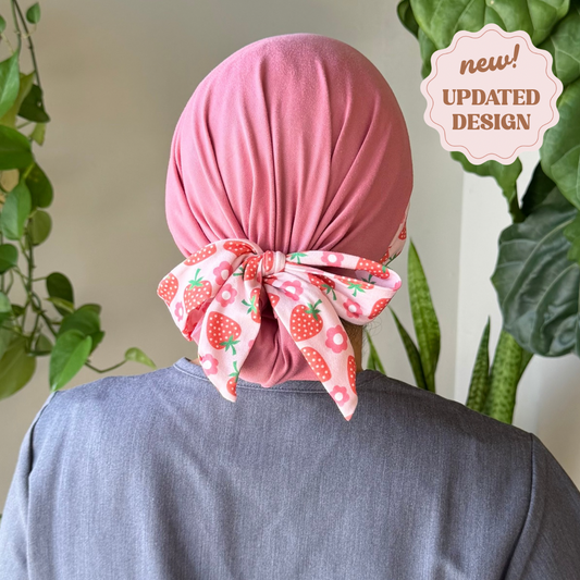 Blushing Berry Modern Scrub Cap
