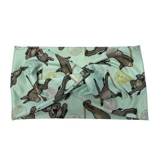 Yoga Donkeys Turban Headband