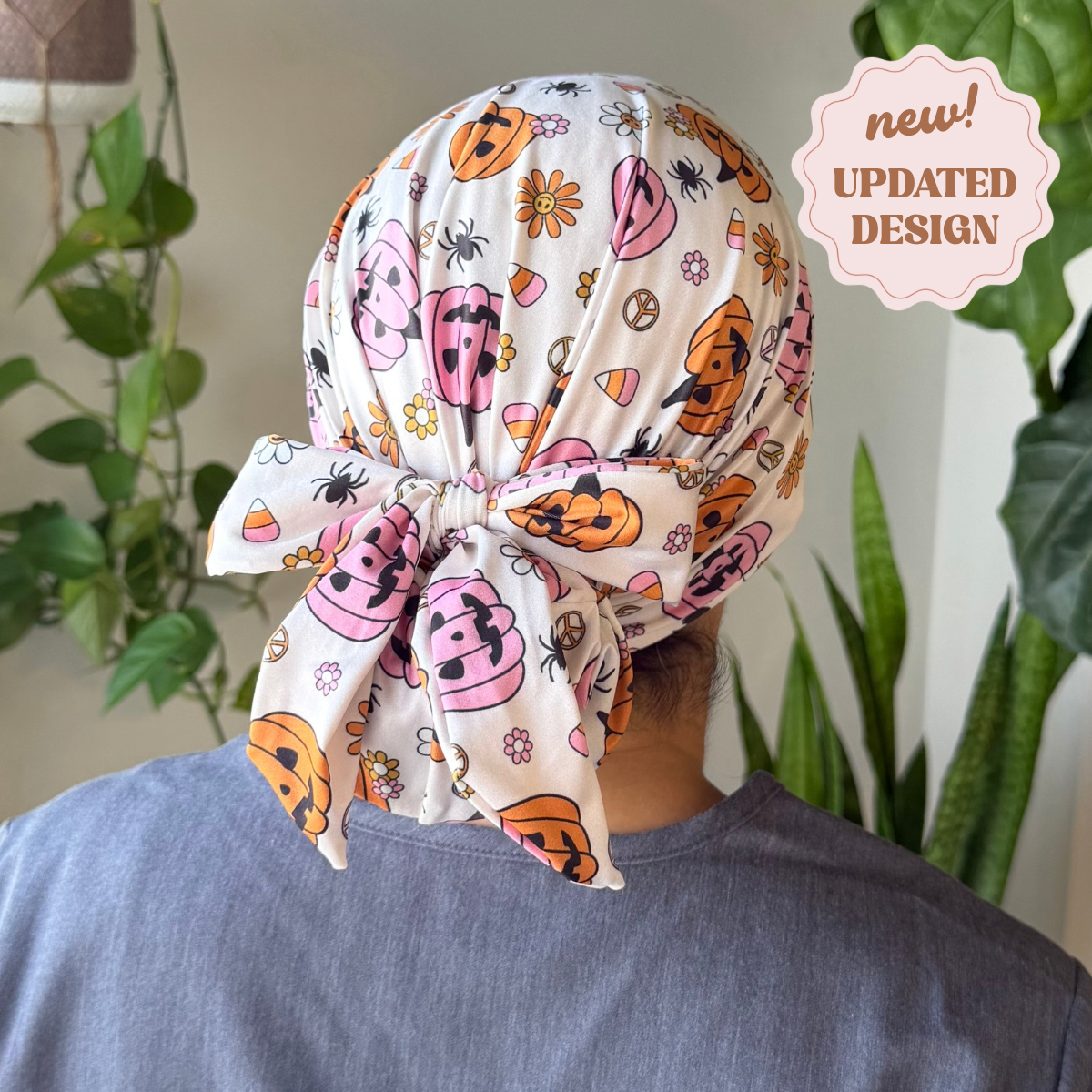 Peace Love And Halloween Modern Scrub Cap (Copy)