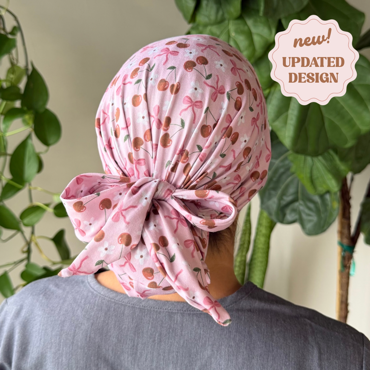 Cherries + Bows Scrub Cap