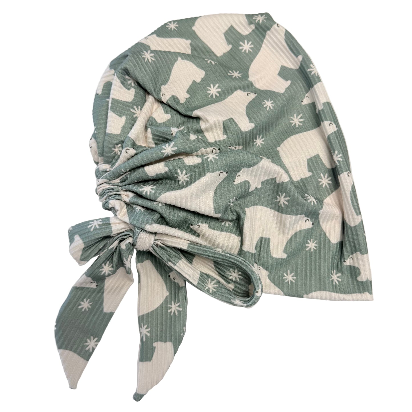 Winter Polar Bear Scrub Cap