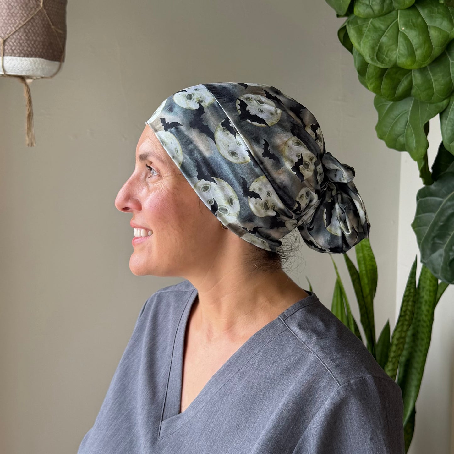 Autumn Moon Modern Scrub Cap