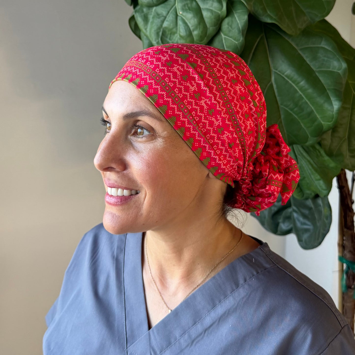 Holiday Sweater Scrub Cap