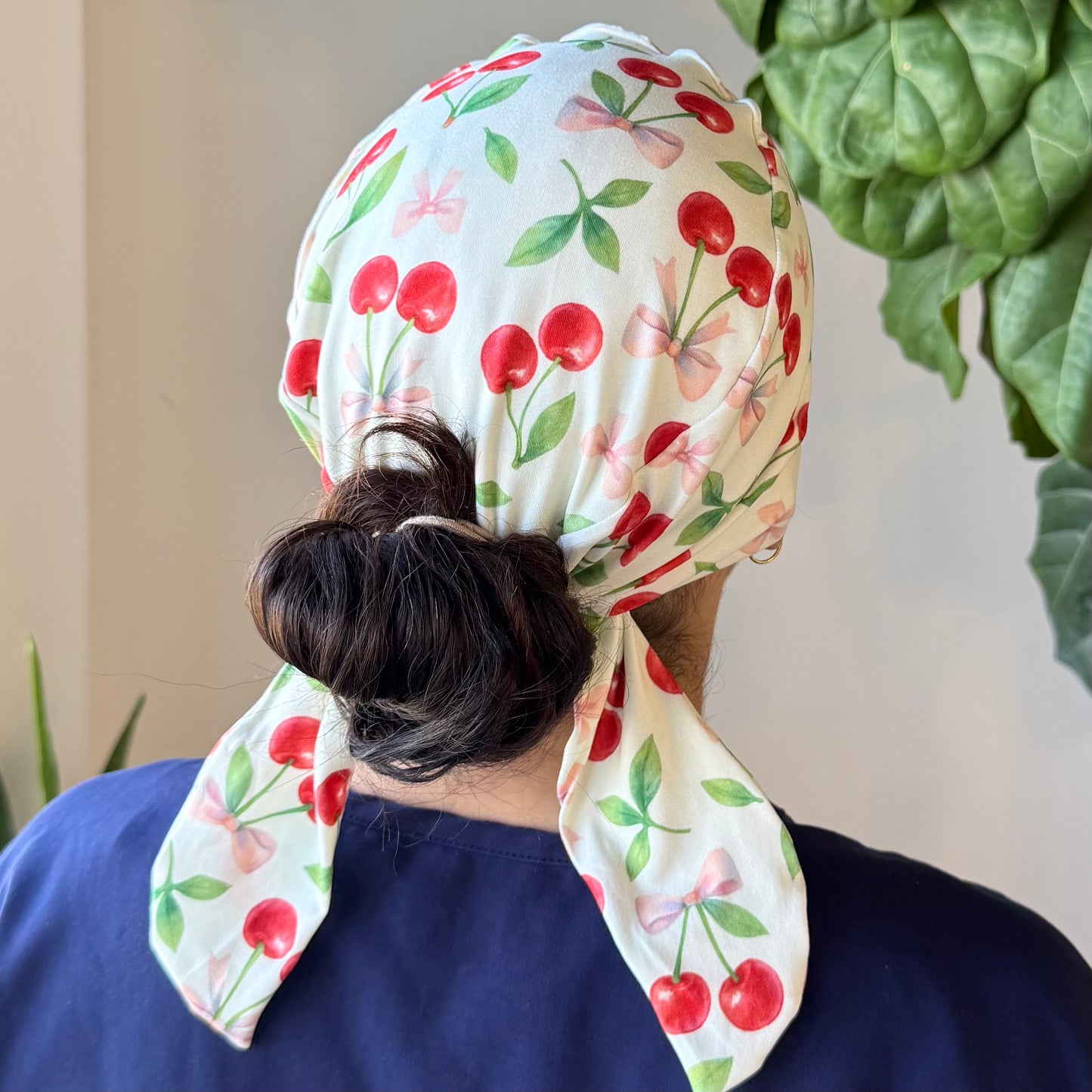 Cherries + Bows Classic Scrub Cap