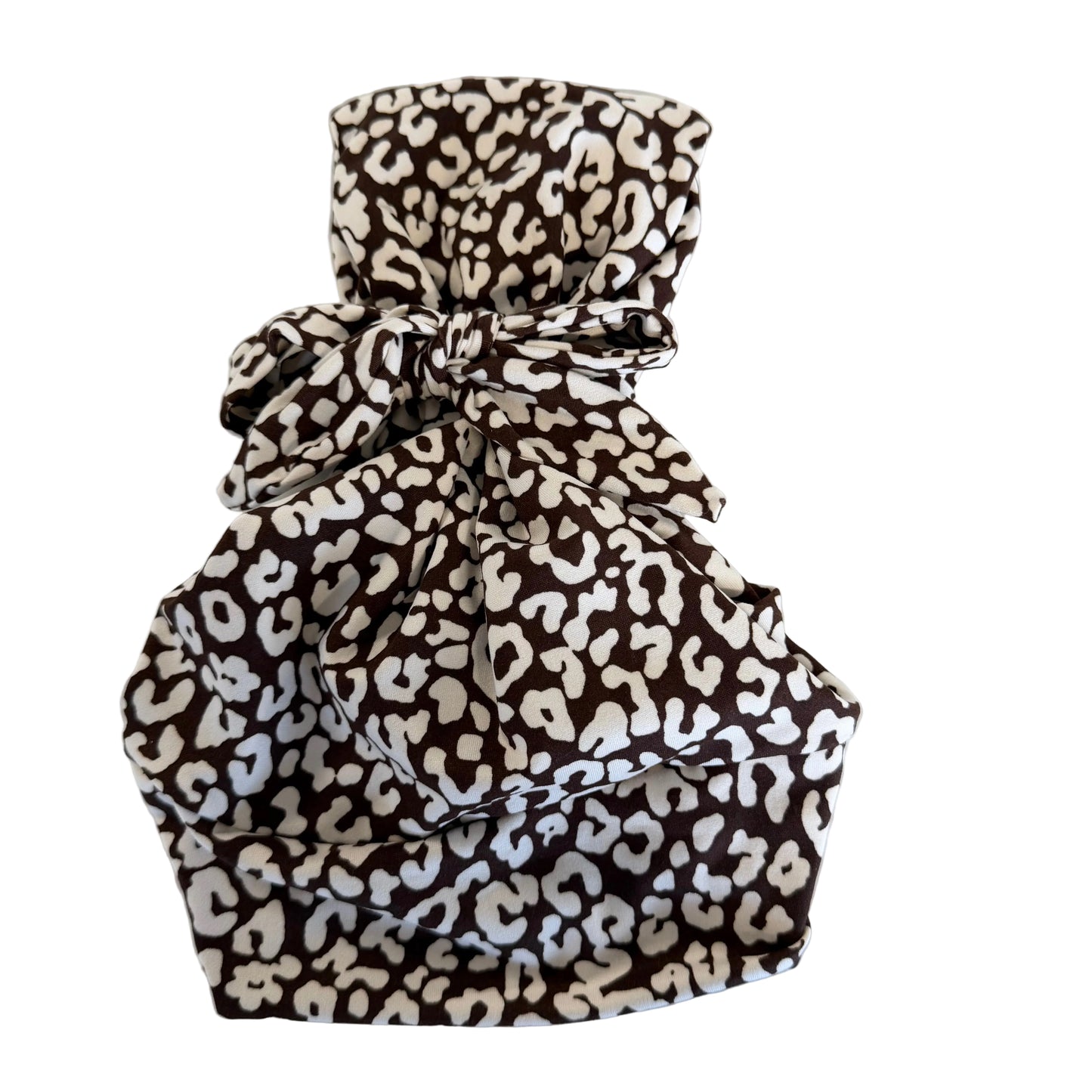 Chocolate Leopard Modern Scrub Cap