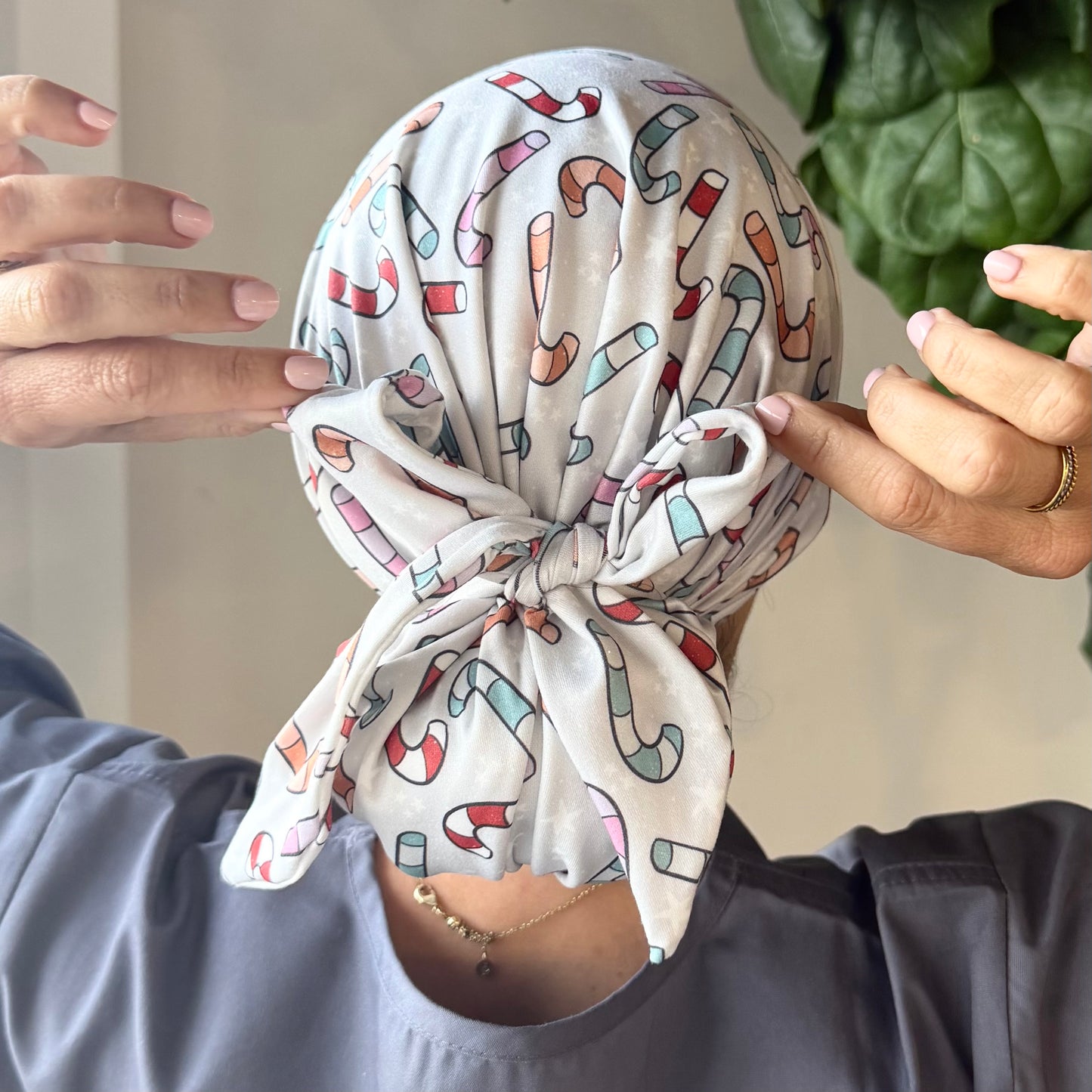 Candy Canes Scrub Cap