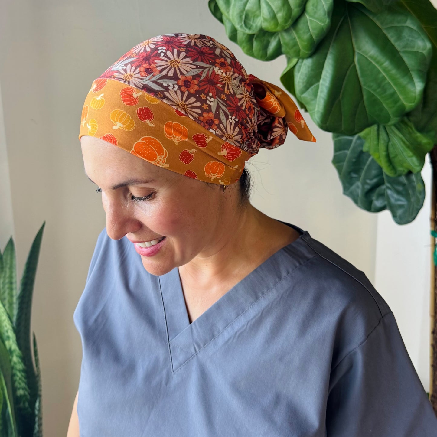 Pumpkin Patch Scrub Cap