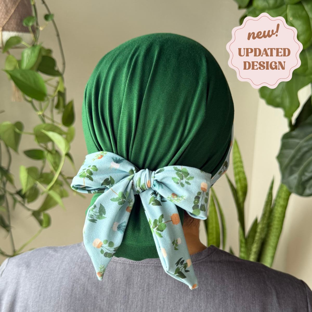 Succulent Modern Scrub Cap