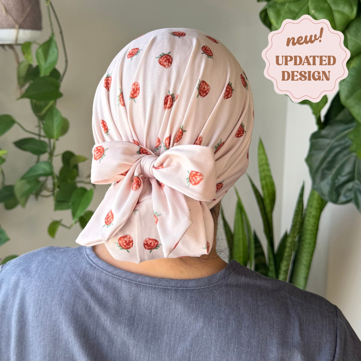 Sweet Strawberries Modern Scrub Cap