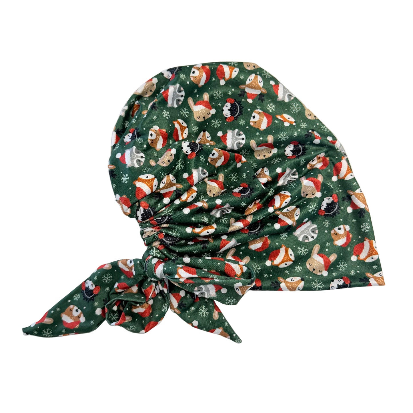 Furry Christmas Buddies Scrub Cap