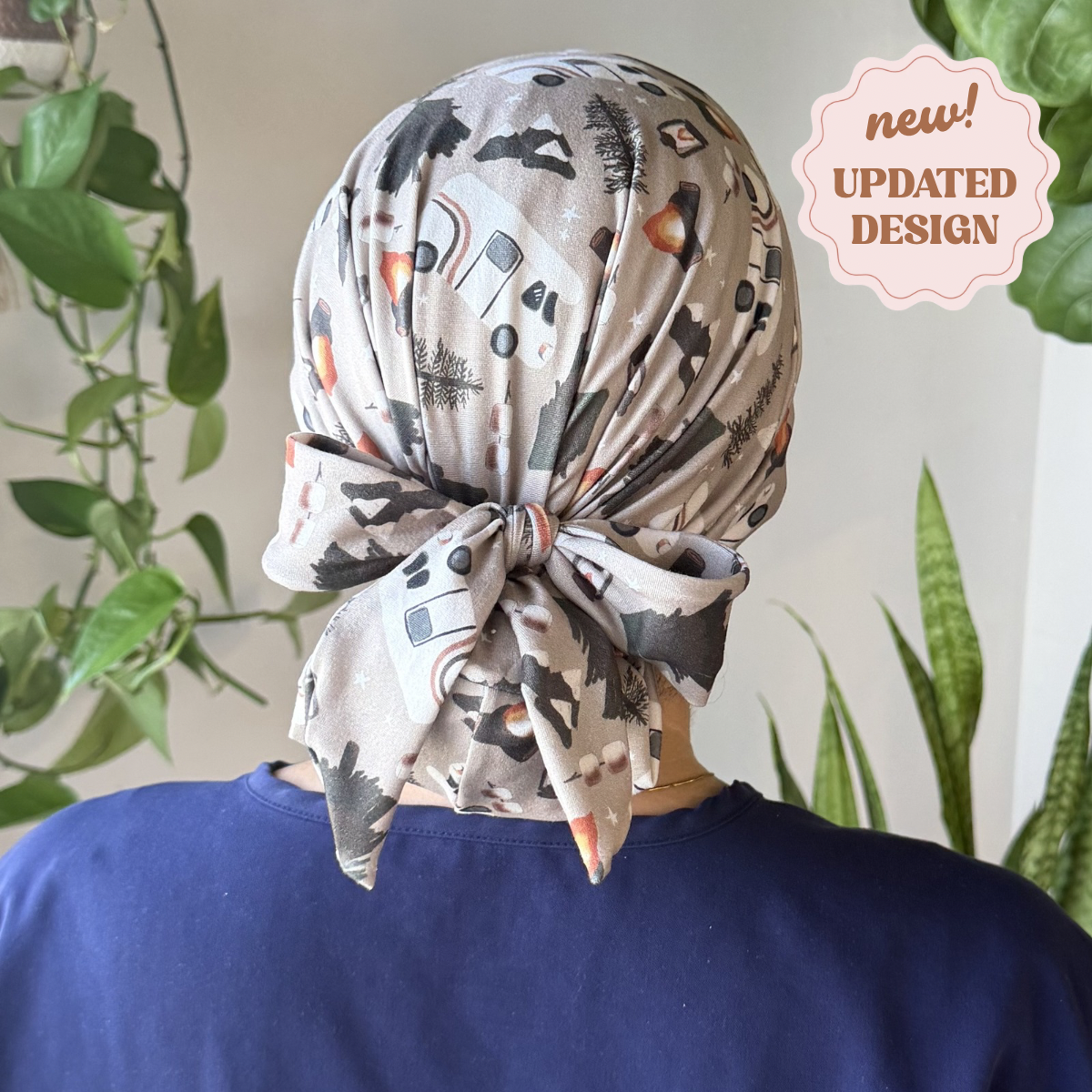 Camping Trip Modern Scrub Cap