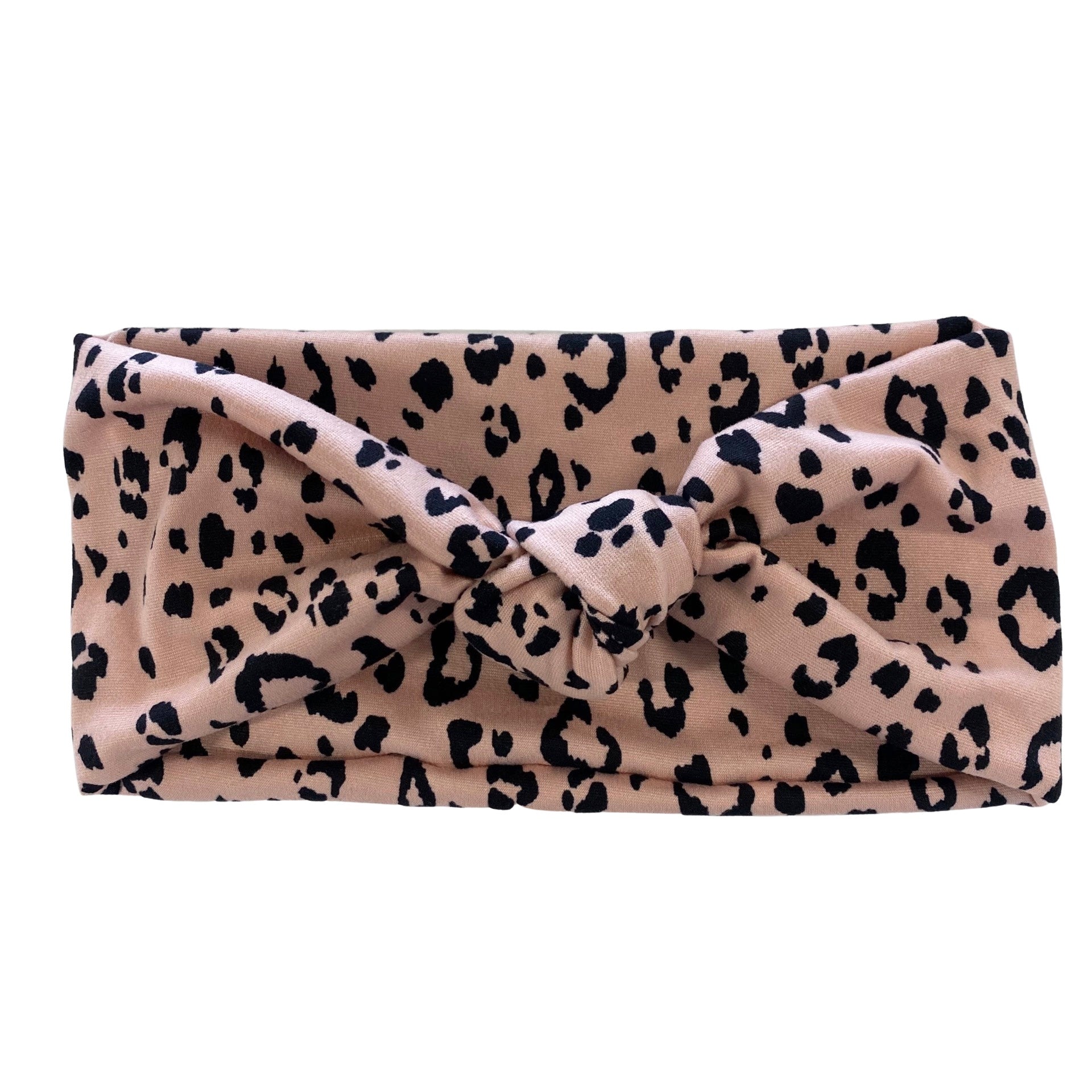 Leopard Blush Chunky Knot Headband