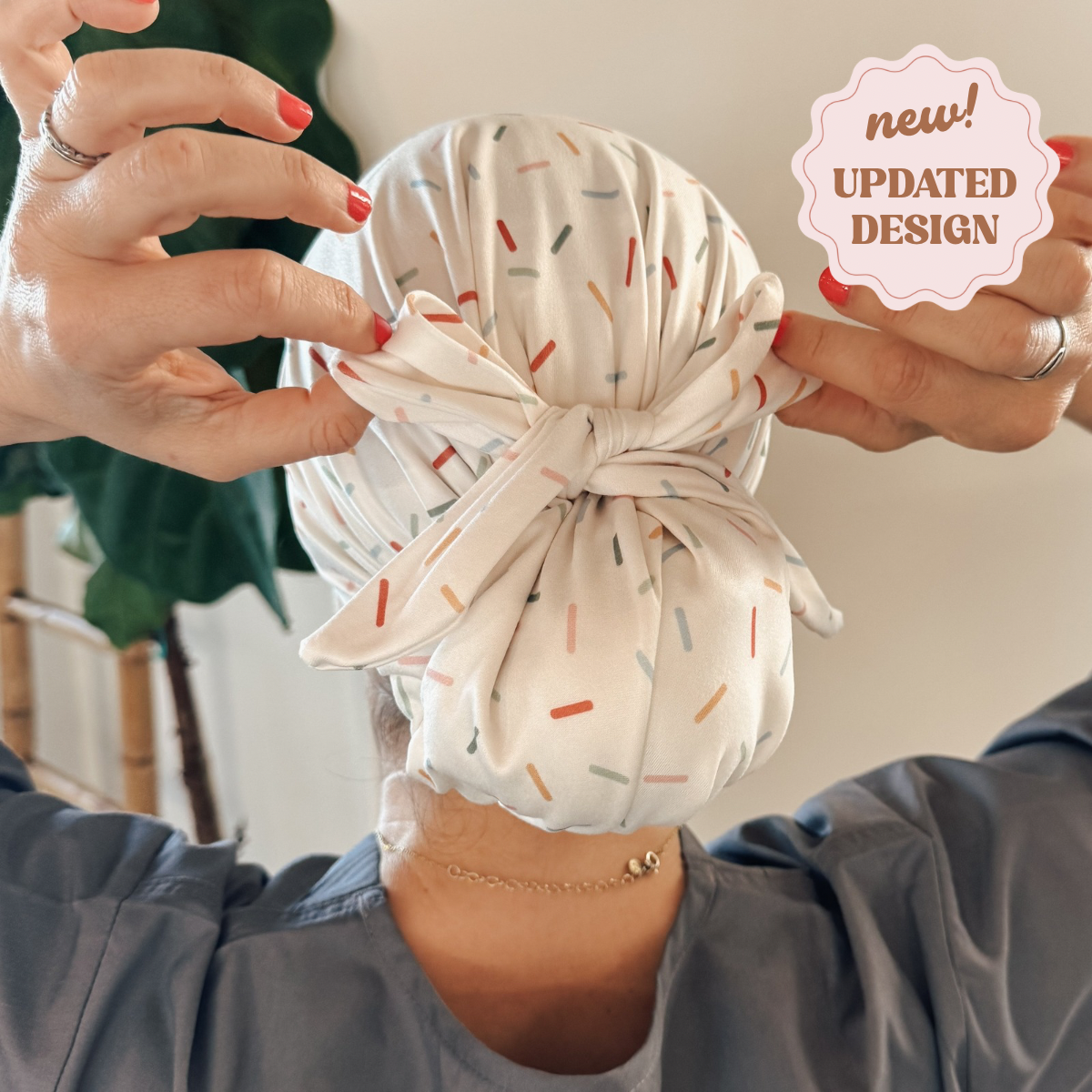 Funfetti Modern Scrub Cap