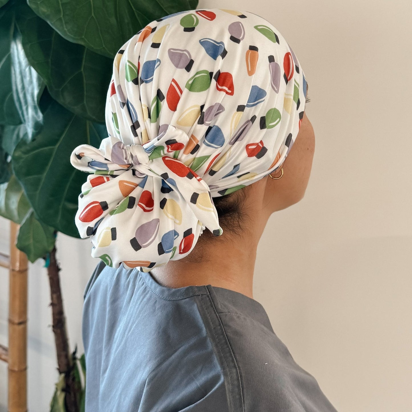 Retro Christmas Scrub Cap