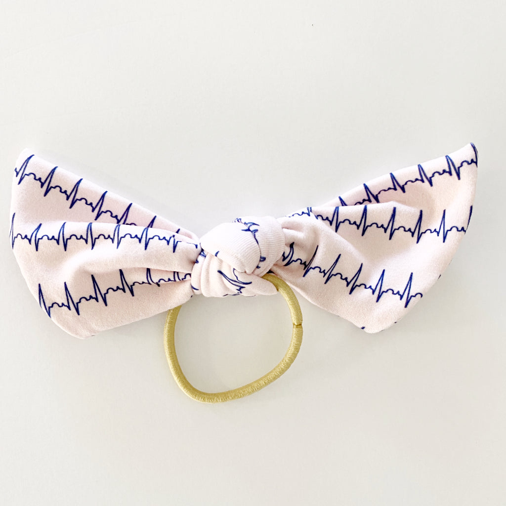 Heart Rate Knot Hair Tie
